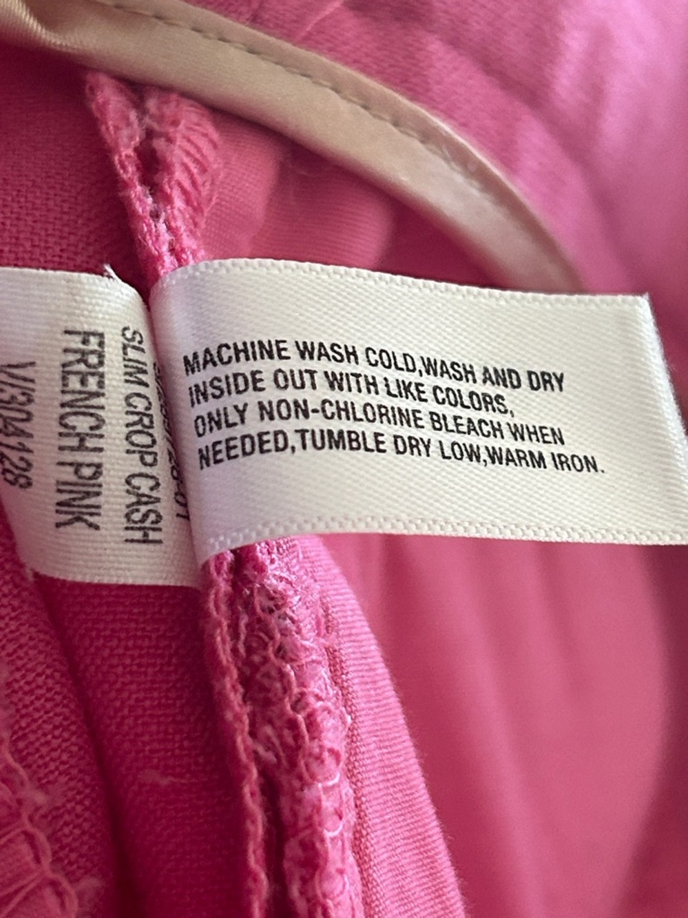 Gap Slim Crop Tailored Ankle Pants 10 Pink Stretch Career Barbie Preppy Vintage - Picture 15 of 16